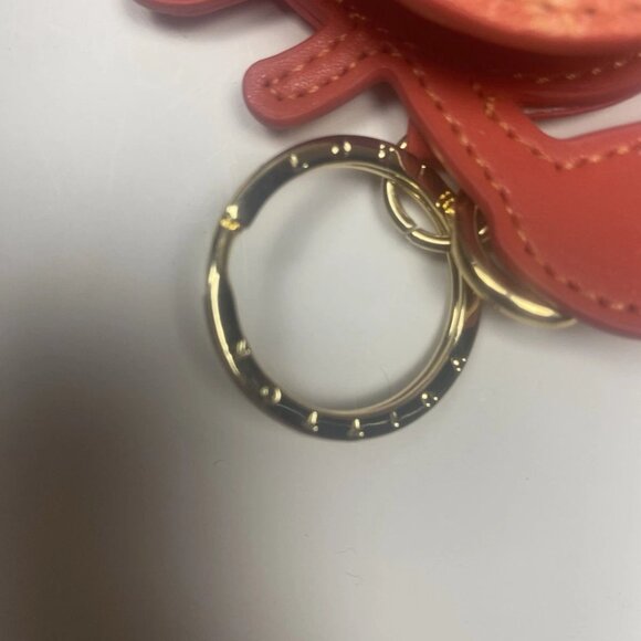 LV Louis Vuitton Coin Pouch Charm Crab Bag Charm Keychain Orange M01929 - Picture 4 of 9